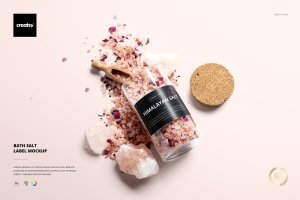 Bath Salt Label Mockup