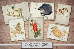 Vintage Astrology Illustrations