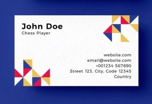 Chess Player Business Card